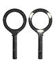 Fiddlerz 3 COB Magnifying Glass Lens Flashlight Handheld Loupe Magnifer Torch Lantern Reading Watch Map Newspaper Book Jewelry Microscope - Black