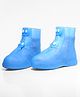 Oh! Pair Solid Colour Snap Button Closures Shoes Cover - Blue