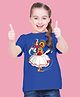 BRATMA Onam Theme Half Sleeves Folk Dance Printed Tee - Royal Blue