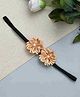 Funkrafts Free Size Floral Designed Headband - Beige