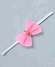 Funkrafts Free Size Rose & Bow Designed Headband - Pink