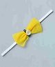 Funkrafts Free Size Rose & Bow Designed Headband - Yellow
