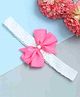 Funkrafts Floral Bow Detailed Embellished Headband - Pink