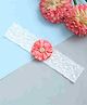Funkrafts Flower Embellished Lace Headband - Pink