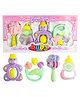 Fiddlerz Baby Rattle Toy Set Colorful and Lightweight Rattles for Newborns and Toddlers Safe and Engaging Playtime for Infants- Multicolor (Pack of 4)