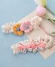 Babyhug Free Size Headbands with Bow & Floral Applique Pack of 2  -Multicolor