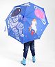 Babyhug Umbrella Space Theme Print - Blue