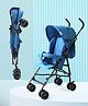 Babyhug Lightweight & Compact Tour Infant Travel Buggy Stroller - Blue| Compact Umbrella Fold| Rear Wheels with Brake| Front Swivel Wheels with Lock