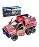FunBlast Armored Vehicles Truck Toy with Missile Launcher (Maroon)