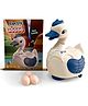 FunBlast Walking Goose Laying Eggs Toy with Light and Sound (Random Color)