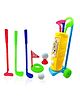 FunBlast Golf Set for Kids with 3 Golf Sticks 2 Balls Platform Cup & Flag - Multicolor