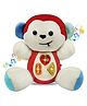 FunBlast Musical Monkey Doll Toy with LED Lights - White