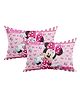 Disney By Kuber Fun Homes Microfiber Stuffed Reversible Pillow Disney Minnie Print Pack of 2 - Pink