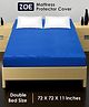 Zoe Waterproof Double Bed Size Mattress Protector- Royal Blue