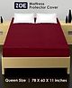 Zoe Waterproof Queen Size Mattress Protector - Maroon