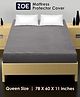 Zoe Waterproof Queen Size Mattress Protector - Grey