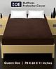 Zoe Waterproof Queen Size Mattress Protector - Coffee
