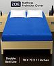 Zoe Waterproof Double Bed Size Mattress Protector- Royal Blue