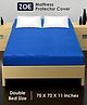 Zoe Waterproof Double Bed Size Mattress Protector - Royal Blue