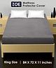 Zoe Waterproof King Size Mattress Protector - Grey