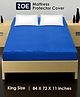 Zoe Waterproof King Size Mattress Protector - Royal Blue