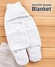 ZOE Hooded Super Soft Wearable Wrapper Blanket - White| Easy to Wear| Soft & Comfortable| New Born Gifting Option| Breathable Fabric| Warm & Cozy| Ideal for Travel