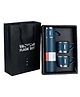 YAMAMA Stainless Steel Thermo Vacuum Insulated Bottle with 3 Cups for Hot & Cold Drinks Portable Water Flask with Cups  (500ml Blue)