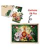 BitFeex Wooden Jungle Animals Jigsaw Puzzle Cartoon Animals - 24 Pieces