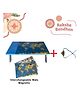 Kidoz Rakhi Special Wooden Multi-Purpose Interchangeable Laptop Table for Office/School- World Theme with a Free Rakhi - Multicolor