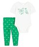 Carter's Baby 2-Piece Butterfly Bodysuit Pant Set - White & Green