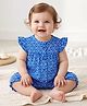 Carter's Baby Geo Print Snap-Up Romper- Blue