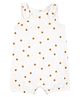 Carter's Cotton Blend Sleeveless Floral Printed Romper - Ivory