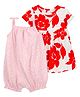 Carters 3 Piece Floral Dress & Romper Set - Pink & White