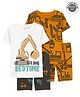 Carter's  Half Sleeves Night Suit With Vehicle Print Pack Of 2 - Brown & White