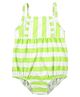 Carter's Ruffle Striped 1-Piece Swimsuit - Green