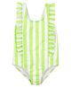 Carter's Striped Ruffled 1-Piece Swimsuit - Green