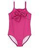 Carter's Sleeveless  V Cut Swimsuit with Bow Applique - Pink