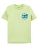 Carter's Half Sleeves Swimming T-Shirt with Leaf Print  -  Green