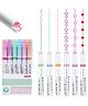 Muren Curved Color Pen Highlighter Pen Set Multicolor - Set of 6