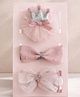 SYGA 3 Pcs Baby Girl Headband Soft Flower Bow Strechable Hairband Suitable For Newborns, Infants, Toddlers and Kids 0-3 Years(Color - 1010)