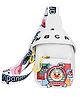 SYGA Celebrity Cartoon Canvas Small Bag Girl Children's Bag Shoulder Messenger Bag Chest Bag - White