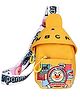 SYGA Celebrity Cartoon Canvas Small Bag Girl Children's Bag Shoulder Messenger Bag Chest Bag - Yellow