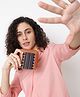 KLEIO PU and Jacquard Multi Slot Purse Wallet with Zip Closure For Women (HO5004KL-JM2) -Blue & Brown