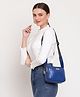 KLEIO Quilted Travelling Crossbody Sling Bag - Royal Blue