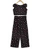 Chuppan Chupai Sleeveless Stars Printed Crop Top With Coordinating Palazzo - Black