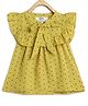 Chuppan Chupai Girl'S Bow Tie Neck Top- Green