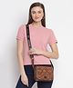 KLEIO's fancy Sling Structured Square Party Crossbody Sling Handbag for Women and Girls(HO8064KL-TA) - Tan