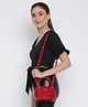 KLEIO Designer Croco Chic Sling Handbags For Women/Girls (HO9013KL-CH)(CHERRY)