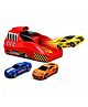 PLUSPOINT Rapid Launcher Play Set Toy With Die Cast Metal Stunt Car Pack of 4 - Multicolor