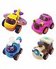 PLUSPOINT Friction Powered Toy Vehicle Set of 4 (Color May Vary)